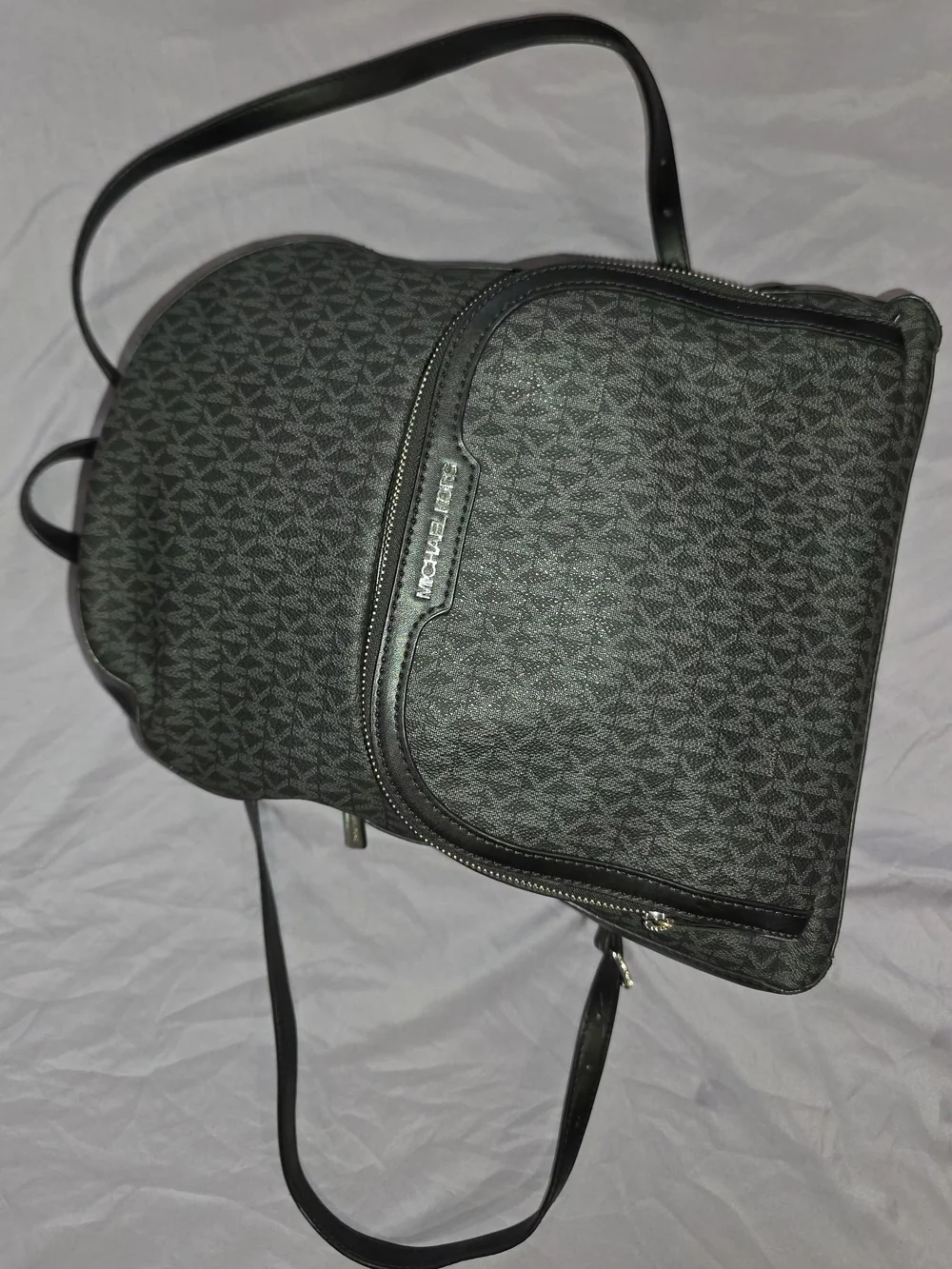 Michael Kors Black Logo Crossbody Backpack